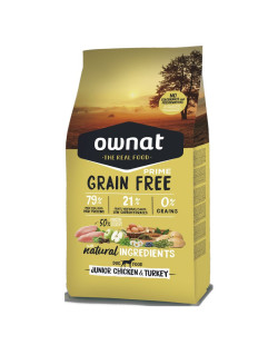 Croquettes Grain Free Prime Junior Chicken & Turkey Ownat 3 kg
