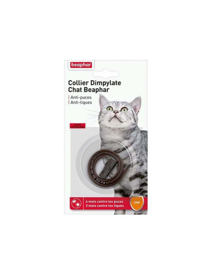Collier Dimpylate chat Beaphar anti-puces et tiques