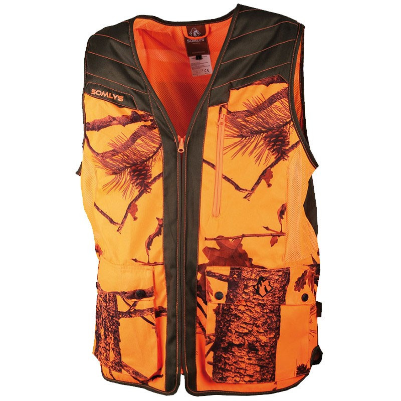 Gilet Orange Camouflage Somlys
