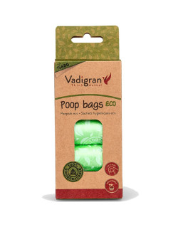 Sachets hygién. vert dégradable - 5 rouleaux  Vadigran