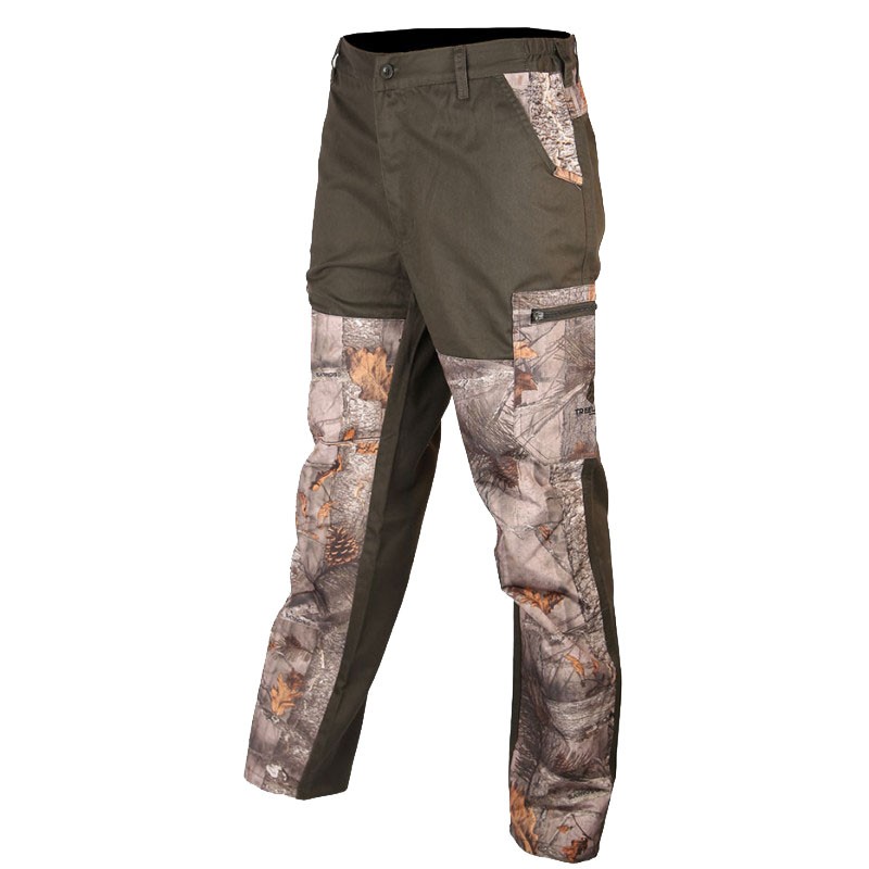 Pantalon de chasse vert et camo Treeland