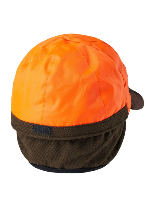 Casquette Muflon safety réversible Orange/Kaki