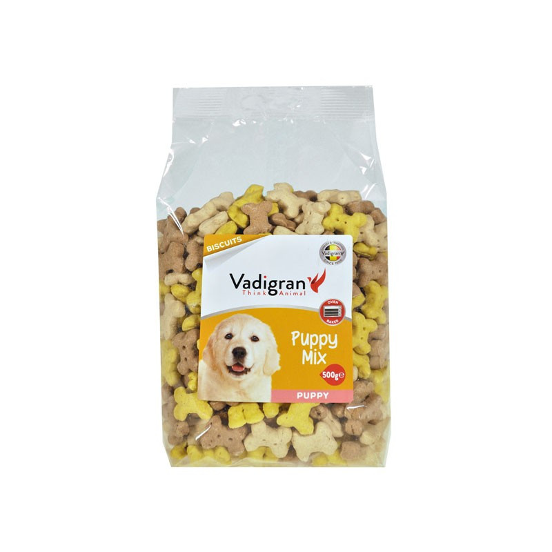 Snack Chien Biscuits Puppy Mix 500g Vadigran