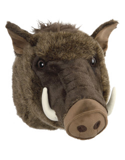 Trophée Peluche Tête de Sanglier 