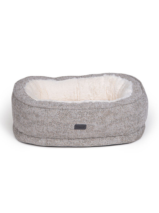 Panier ovale Alys Beige/Blanc Vadigran 70cm