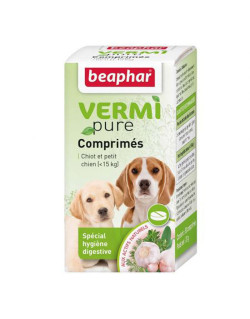 Vermipure, comprimés purge chiot et petit chien Beaphar
