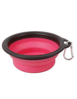 Gamelle pliable en silicone Rose