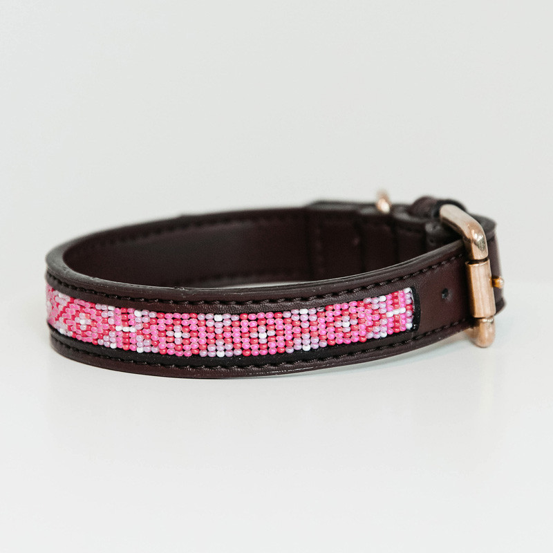 Collier pour chien perles faites main Kentucky