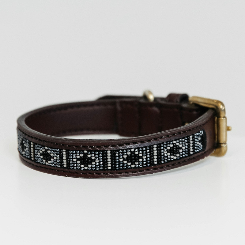 Collier pour chien perles faites main Kentucky