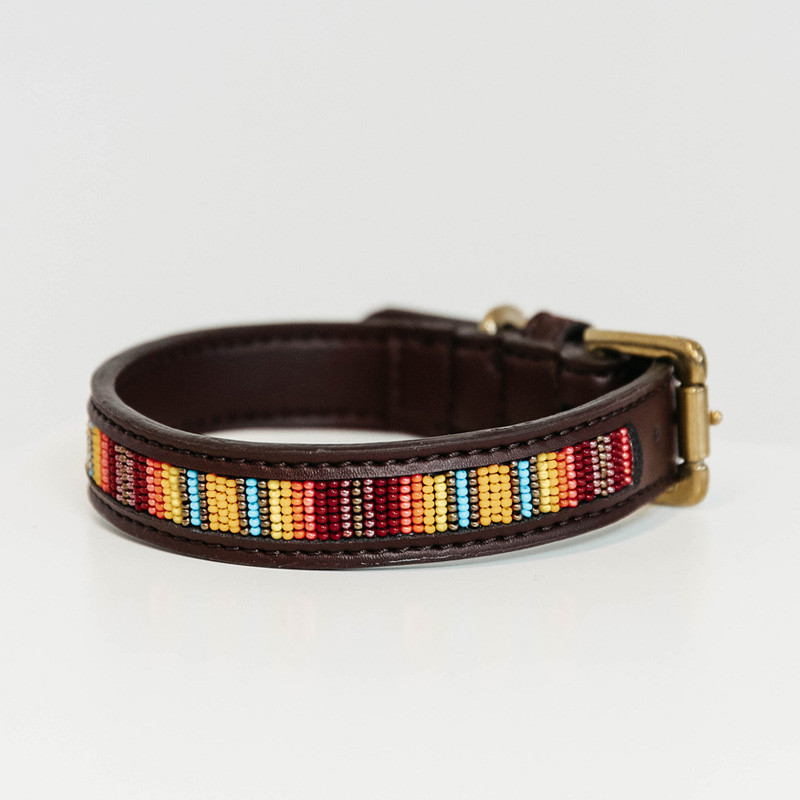 Collier pour chien perles faites main Kentucky