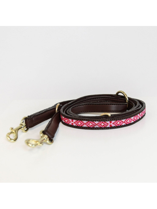 Laisse pour chien perles faites main 230 cm Kentucky
