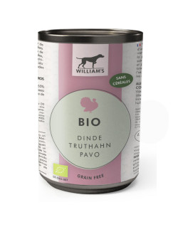 Pâtée Bio William's à la Dinde 400g