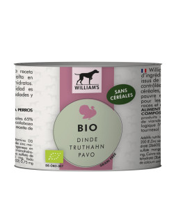 Pâtée Bio William's à la Dinde 200g
