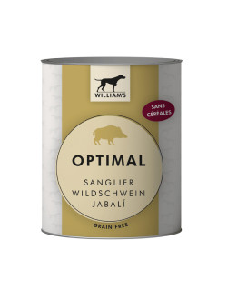 Pâtée William's Optimal au sanglier 800g