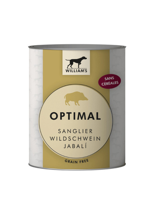 Pâtée William's Optimal au sanglier 800g