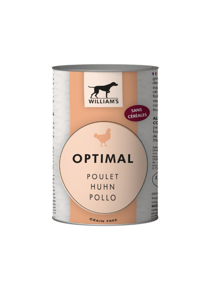 Pâtée William's Optimal au poulet 400g