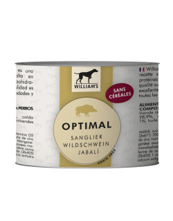 Pâtée William's Optimal au sanglier 200g