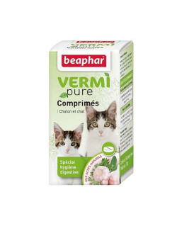 Comprimés purge Vermipure chat Beaphar