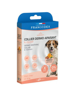 Collier Dermo Apaisant et Répulsif chiens moyens Francodex