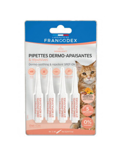 Pipettes Dermo-apaisantes et Répulsives Chats Francodex