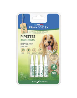 Pipettes Insectifuges pour chiens moyens Francodex