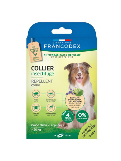 Collier Insectifuge pour grands chiens Francodex