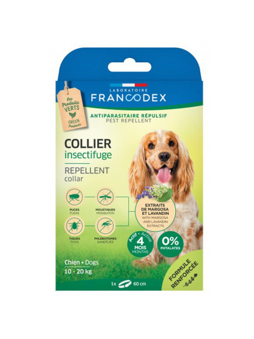 Collier Insectifuge pour chiens moyens Francodex