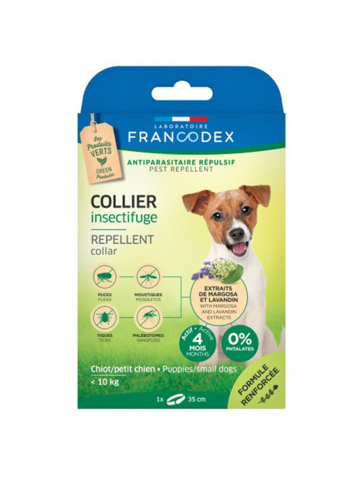 Collier Insectifuge pour chiots et petits chiens Francodex