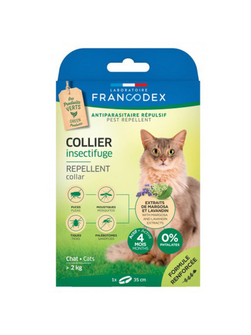 Collier Insectifuge pour chats Francodex Collier Insectifuge pour chats Francodex