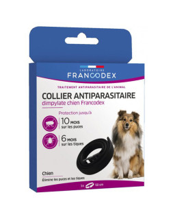 Collier antiparasitaire dimpylate pour chiens Francodex