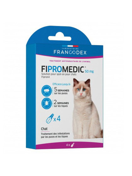 Antiparasitaire Fipromedic 50mg pour chats Francodex