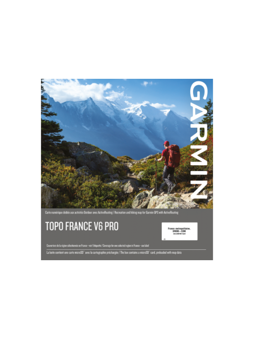 Carte Garmin Topo France V6 PRO