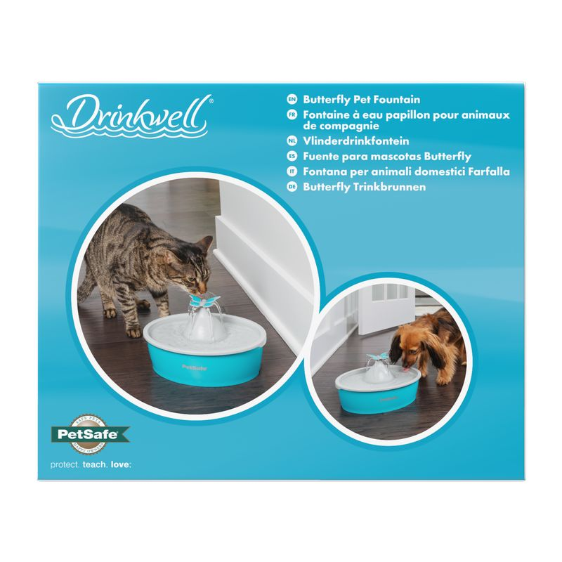 Fontaine à eau Butterfly 1,5L pour chat et chien Drinkwell PETSAFE