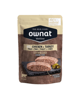 aliment humide pour chat  Veal & Turkey Ownat