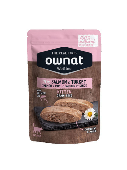 Aliment humide pour chat  Veal & Turkey Ownat
