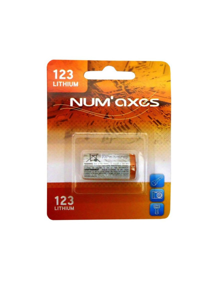 Piles 123 3v Lithium Num'axes