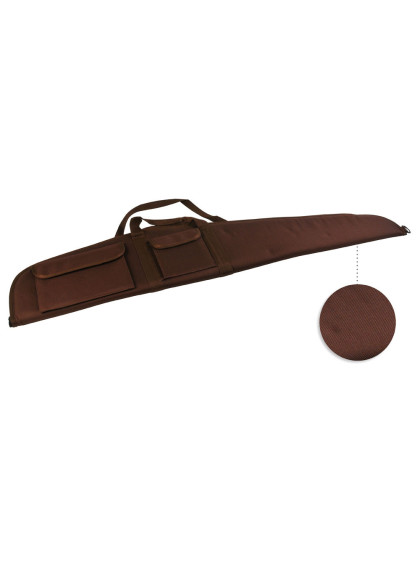 Etui carabine toile Marron 2 poches long 120 cm