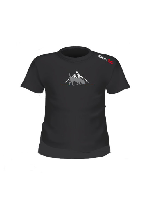 T-shirt montagne logo épaule homme Nature Dog