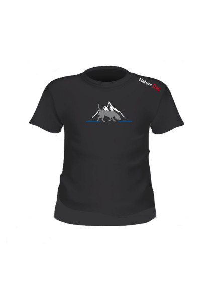 T-shirt montagne logo épaule femme Nature Dog