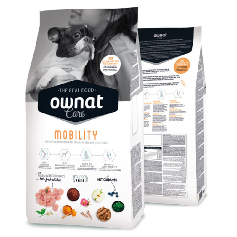 Croquettes sans gluten Ownat Care Mobility 10kg