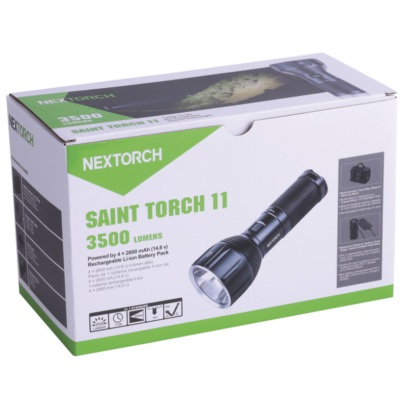 Lampe Torche Saint Torch 11  Rechargeable 3500LM Nextorch