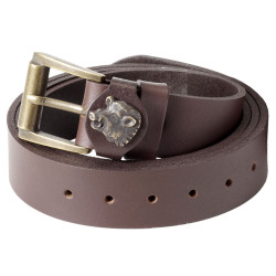 Ceinture cuir motif sanglier