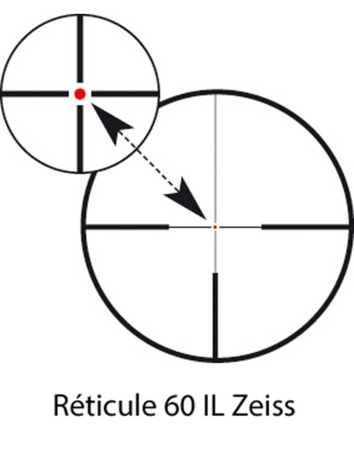 LUNETTE ZEISS VICTORY V8 1.1-8X30 T* RET 60 IL DIA 36