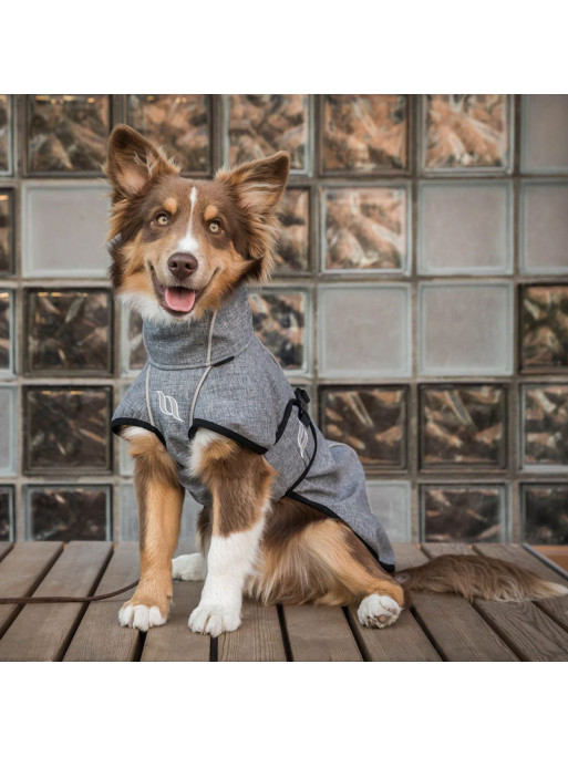 Manteau chien Nella Back On Track gris ambiance
