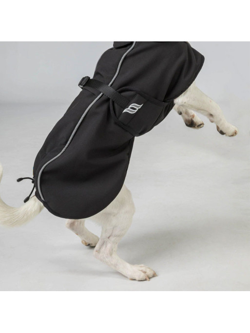 Manteau chien bark Back On Track noir détail