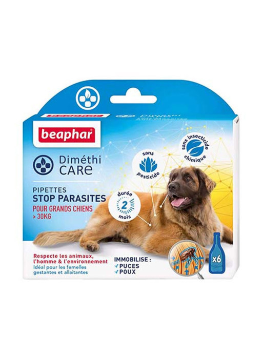 Pipettes antiparasitaires Diméthicare chien Béaphar Pipettes antiparasitaires Diméthicare chien Béaphar