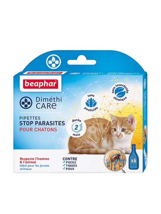 Pipettes antiparasitaires Diméthicare chaton Béaphar Pipettes antiparasitaires Diméthicare chaton Béaphar
