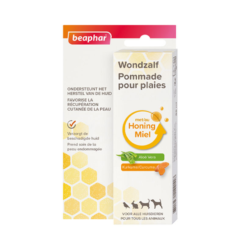 Pommade au miel pour plaies 30ml Béaphar - Traitement blessures animal