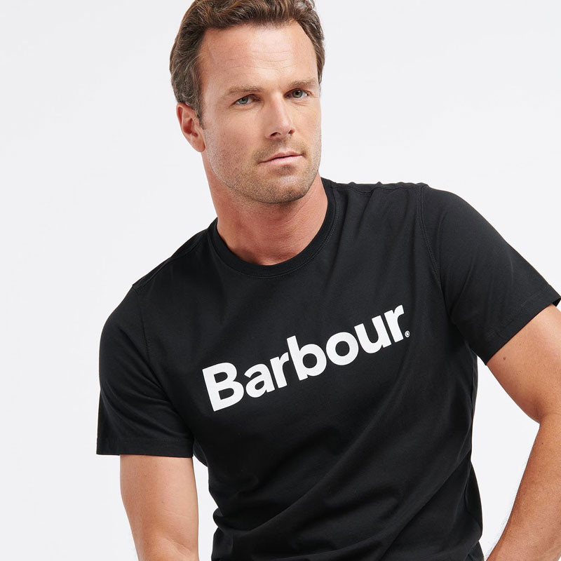 T-shirt Logo Tee Barbour noir 1