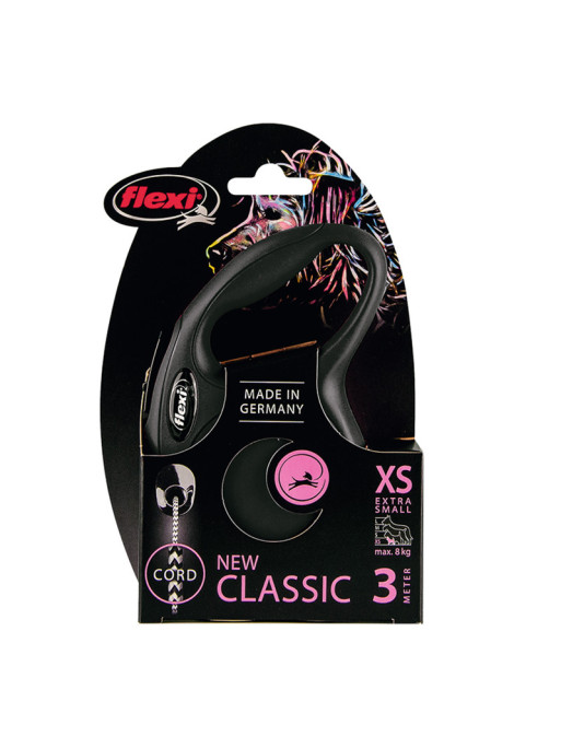 Laisse New Classic Flexi noir 1